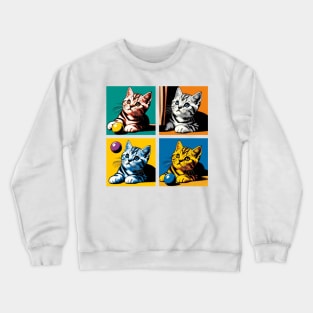 American Shorthair Pop Art - Cat Kitties Crewneck Sweatshirt